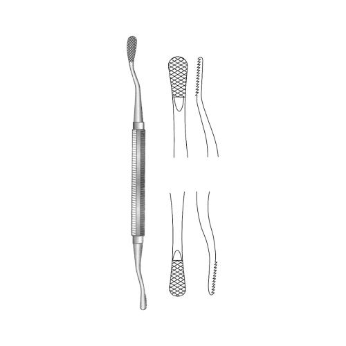 MILLER COLBURN BONE FILES Double ended 13 mm width Cross serrations 