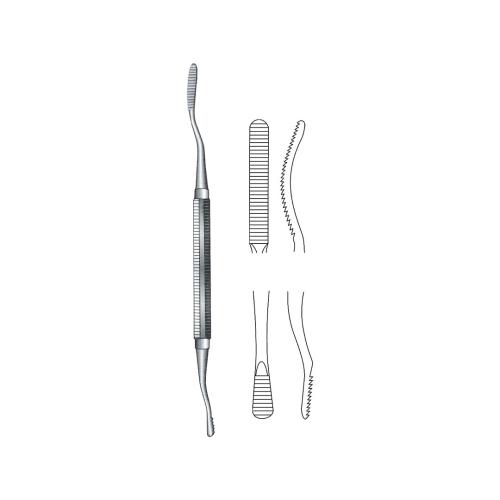 MILLER-COLBURN BONE FILES Double ended plain serration