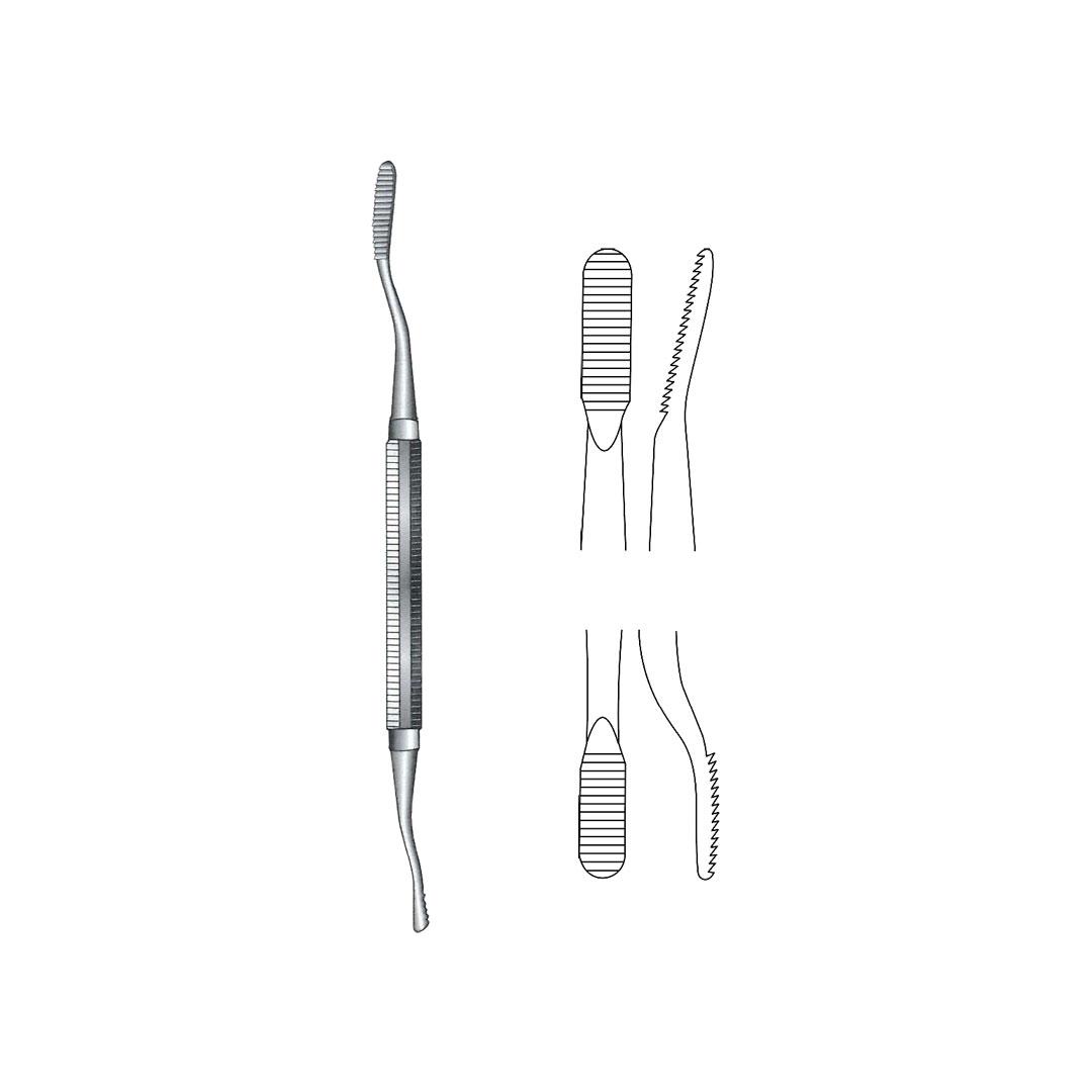 MILLER-COLBURN BONE FILES Double ended plain serration