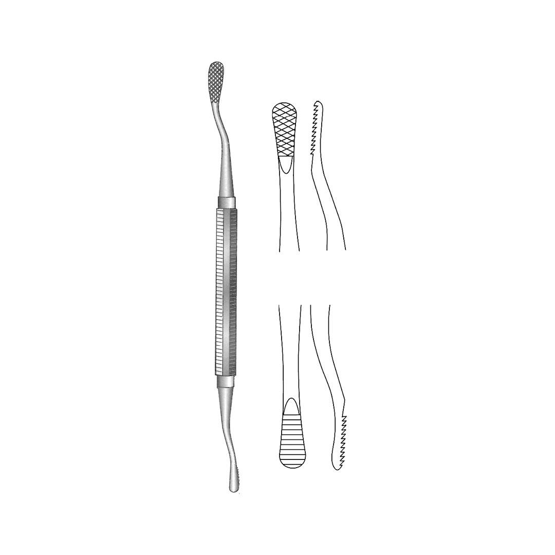 MILLER-COLBURN BONE FILES Double ended Width 5mm