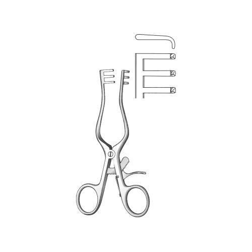 MILLIGAN Wound Spreaders Self-retaining Blunt