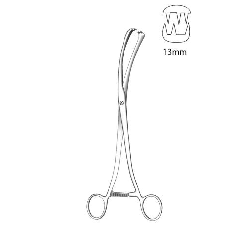 MUSEUX TENACULUM FORCEPS CURVED