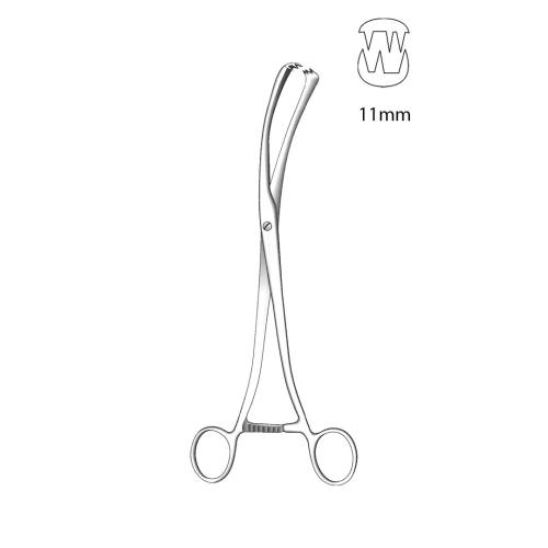 MUSEUX TENACULUM FORCEPS CURVED