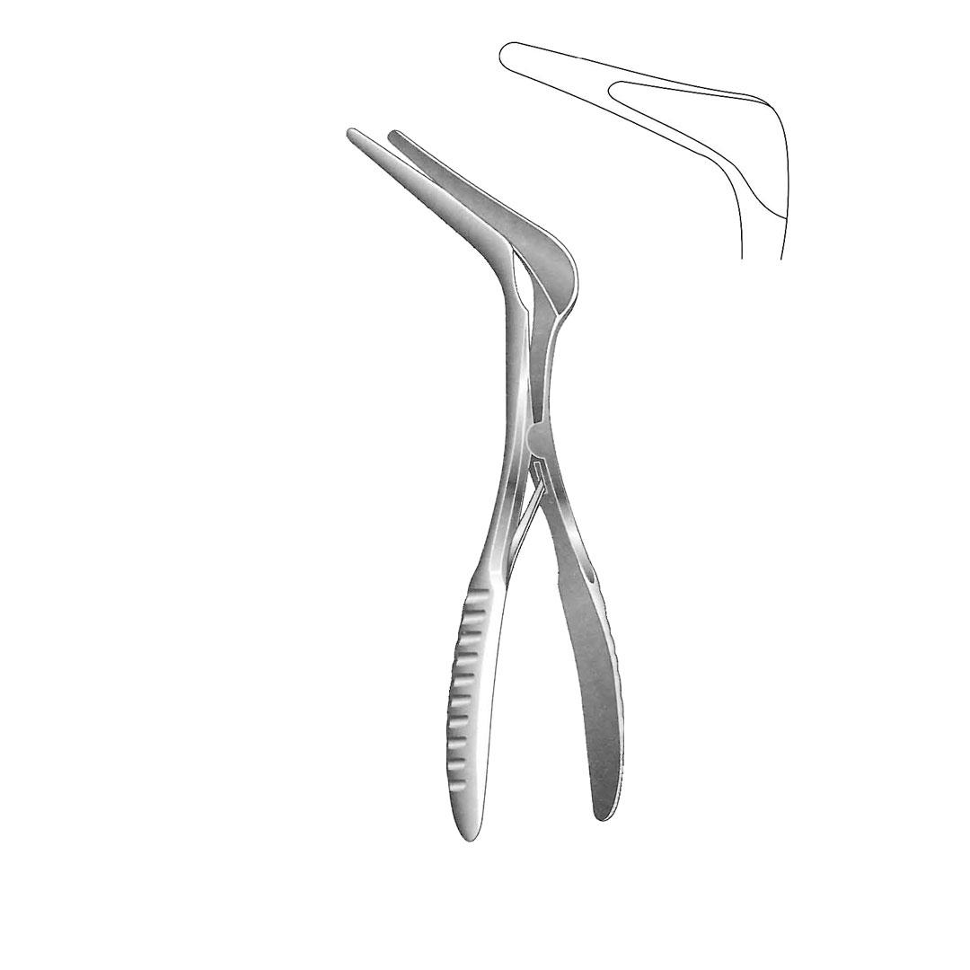 NASAL SPECULA Dull black chrome plated