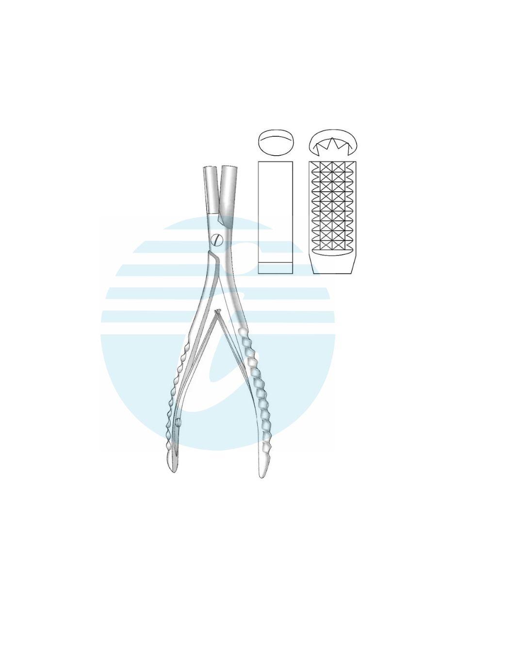 OBWEGESER BONE CONTOURING FORCEPS13.5 x 30 mm Convex  Concave Jaw 