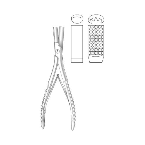 OBWEGESER BONE CONTOURING FORCEPS13.5 x 30 mm Convex  Concave Jaw 