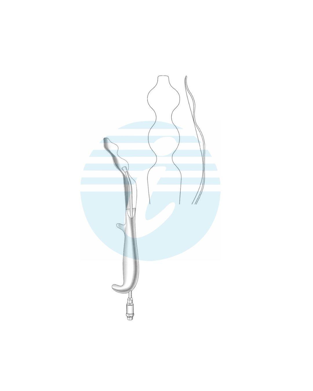 ORAL RETRACTORS 25.5 mm For LeFort osteotomies Intra oral retractor with fiber optic 