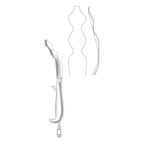 ORAL RETRACTORS 25.5 mm For LeFort osteotomies Intra oral retractor with fiber optic 