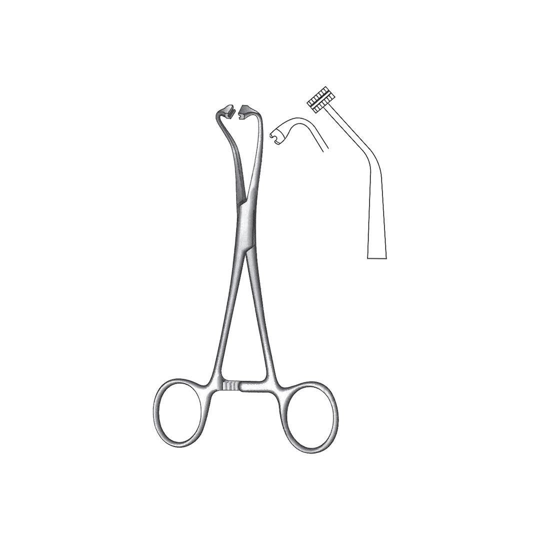PEER’S-BERTRAM TOWEL FORCEPS For paper cloths