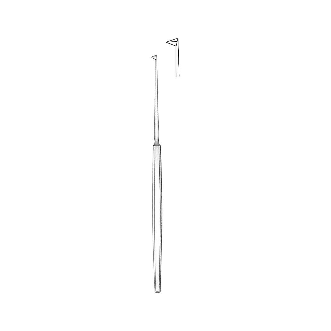 POLITZER MICROCURETTES TYMPANUM NEEDLES Furuncle knife