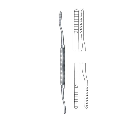POLOKOFF RASP BONE FILES Double ended plain serrations
