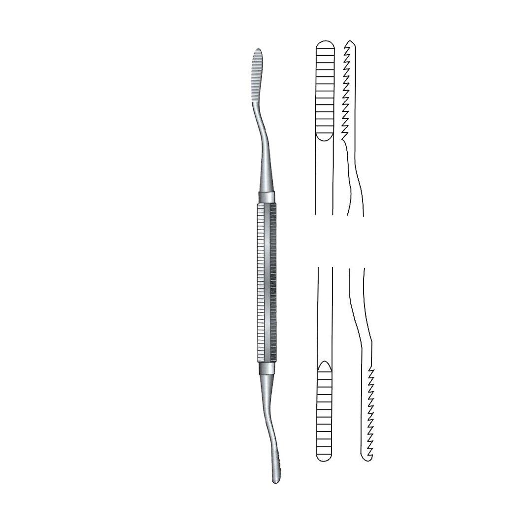 POLOKOFF RASP BONE FILES Double ended plain serrations
