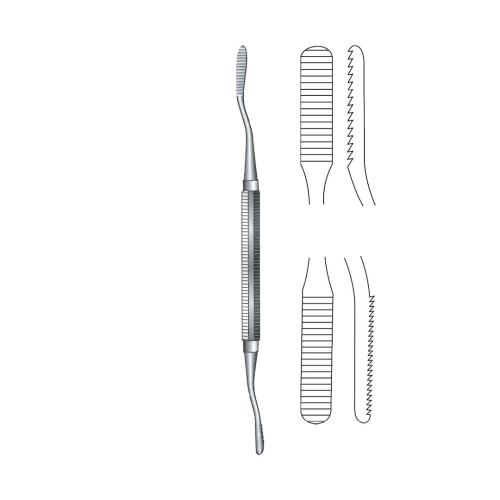 POLOKOFF RASP BONE FILES Double ended plain serrations