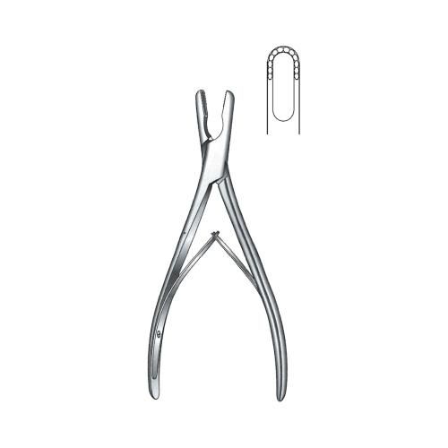 RAT TOOTH RONGEUR BONE RONGEUR FORCEPS With teeth 8 x 15 mm bite Straight