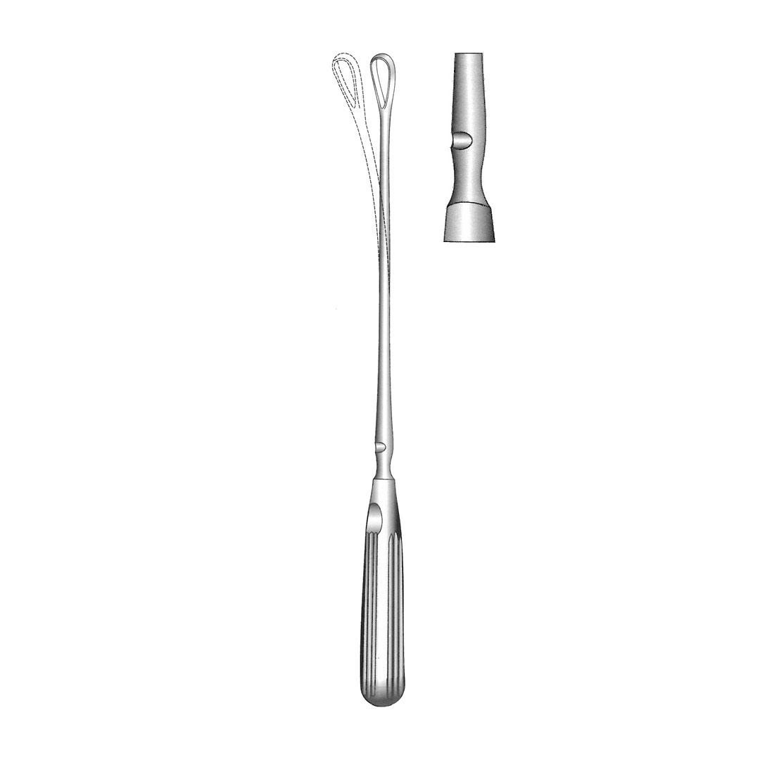 RECAMIER-SIMS-BUMM UTERINE CURETTES Malleable Blunt blades