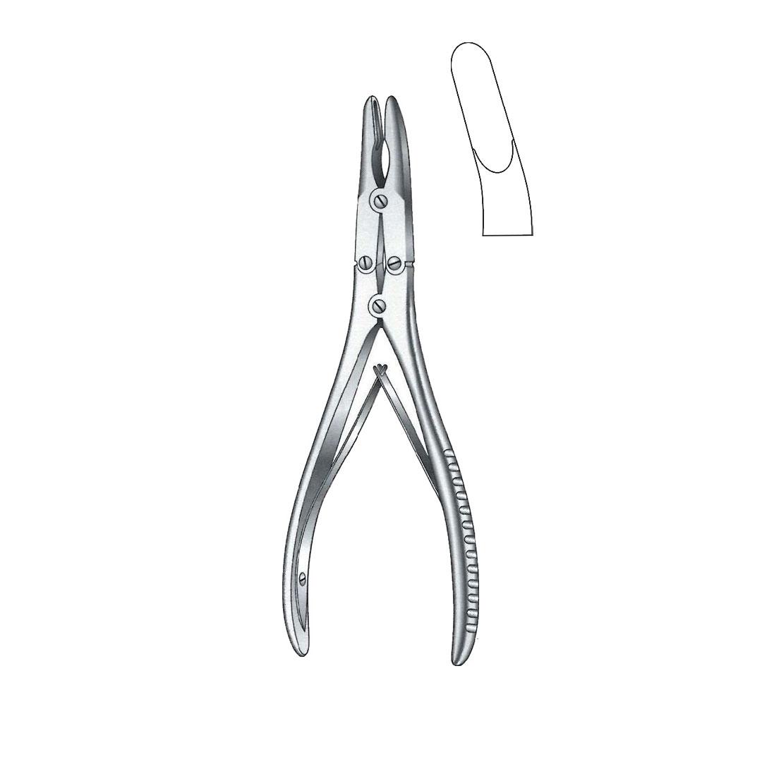 RUSKIN BONE RONGEUR FORCEPS Delicate Curved