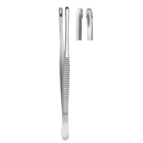 Russian Long Tissue Forceps Serrated Tip 20cm
