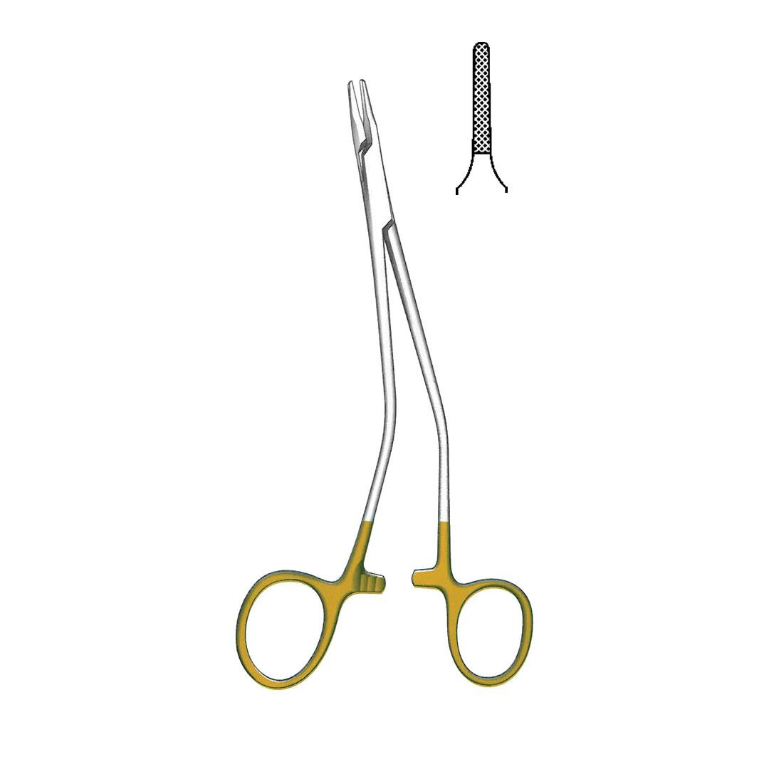 RYDER NEEDLE HOLDERS TC GOLD 0.4 Angled Mini profile