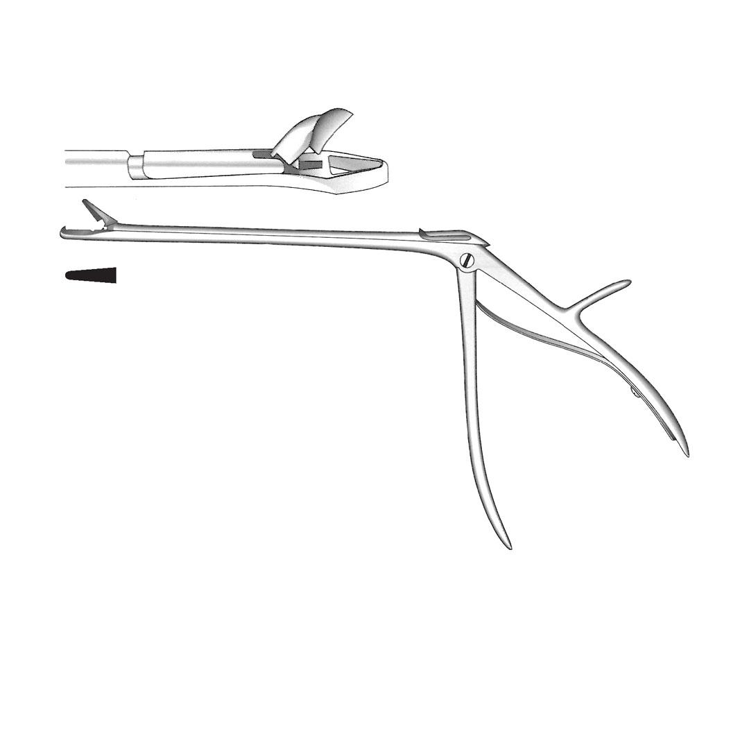 SCHUMACHER UTERINE BIOPSY FORCEPS With drawing cut with handle