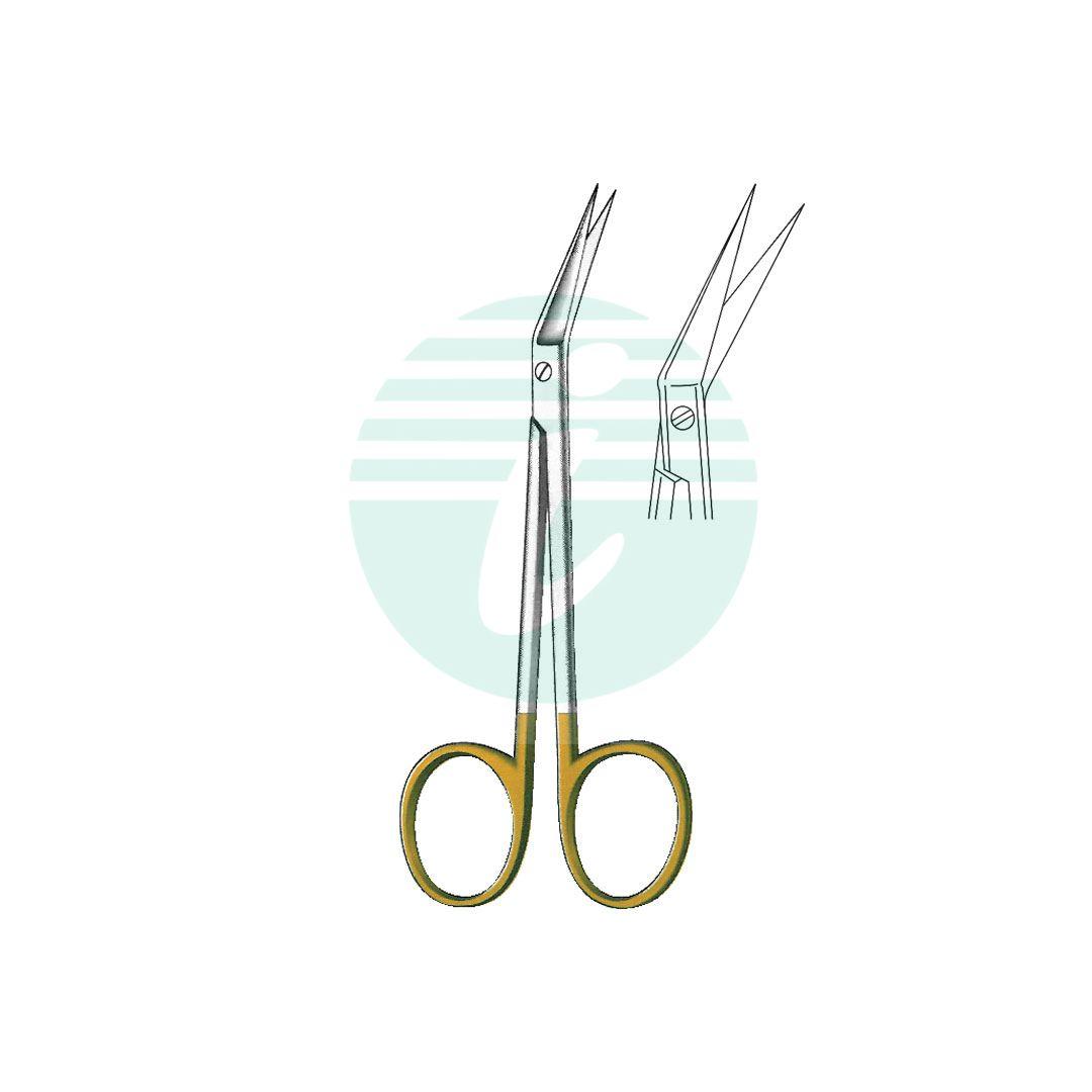 SCISSORS WITH TUNGSTEN CARBIDE INSERTS Side angled