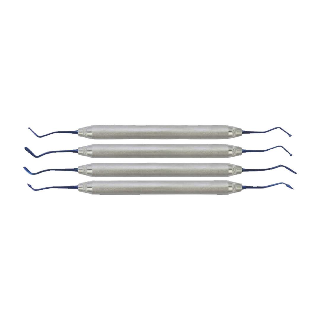 Set of 4 Composite Blue Tip Instruments