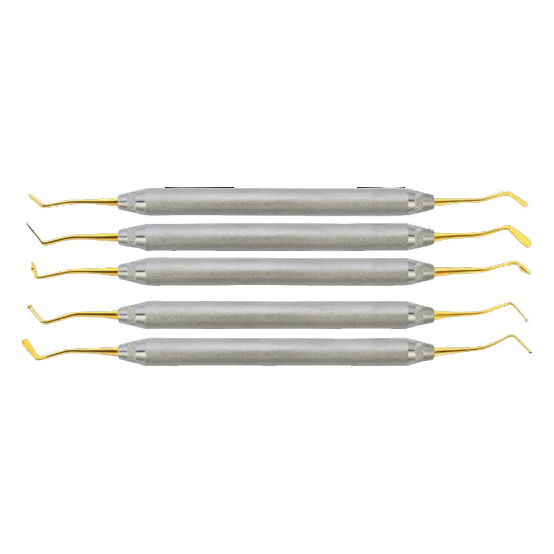 Set of 5 Composite Gold Trip Instruments