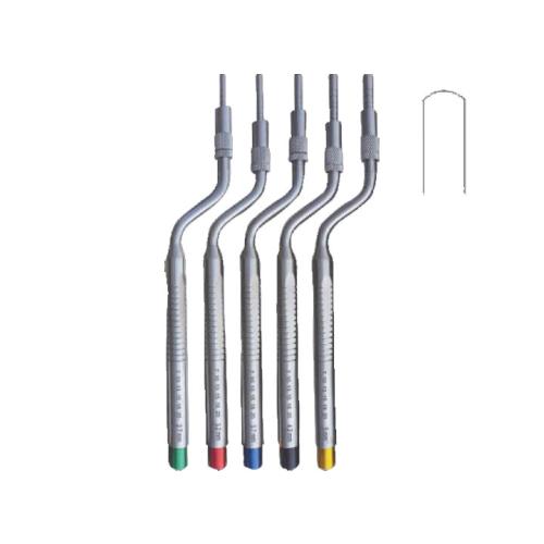 Set of 5 Pieces Convexes Curved  2.7 ømm, 3.2 ømm, 3.7 ømm, 4.2 ømm, 5 ømm, 