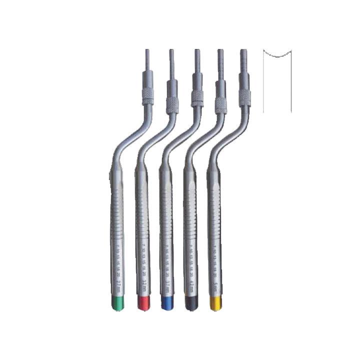 Set of 5 Pieces Convexes Curved  2.7 ømm, 3.2 ømm, 3.7 ømm, 4.2 ømm, 5 ømm, 