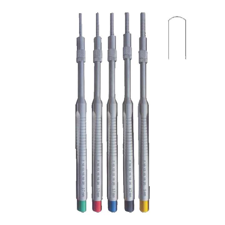 Set of 5 Pieces Convexes Straight  2.7 ømm, 3.2 ømm, 3.7 ømm, 4.2 ømm, 5 ømm, 