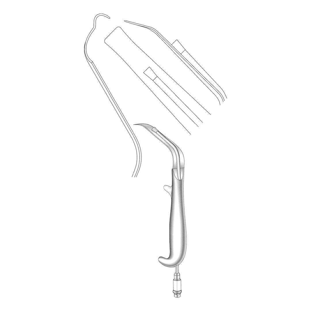 SHEAINTRA ORAL RETRACTORS Multi purpose retractor with fiber optic light carrier