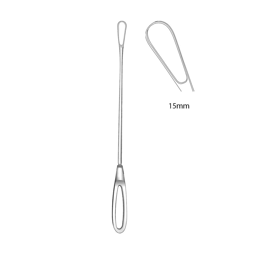 SIMS UTERINE CURETTES 15mm Sharp malleable