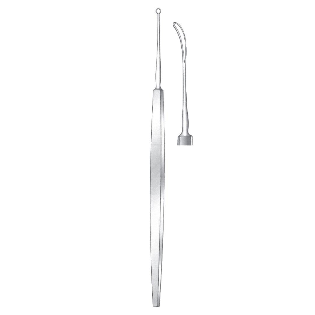 SNELLEN LENS SCOOP ENUCLEATION SCOOP PROTECTOR AND CHISEL