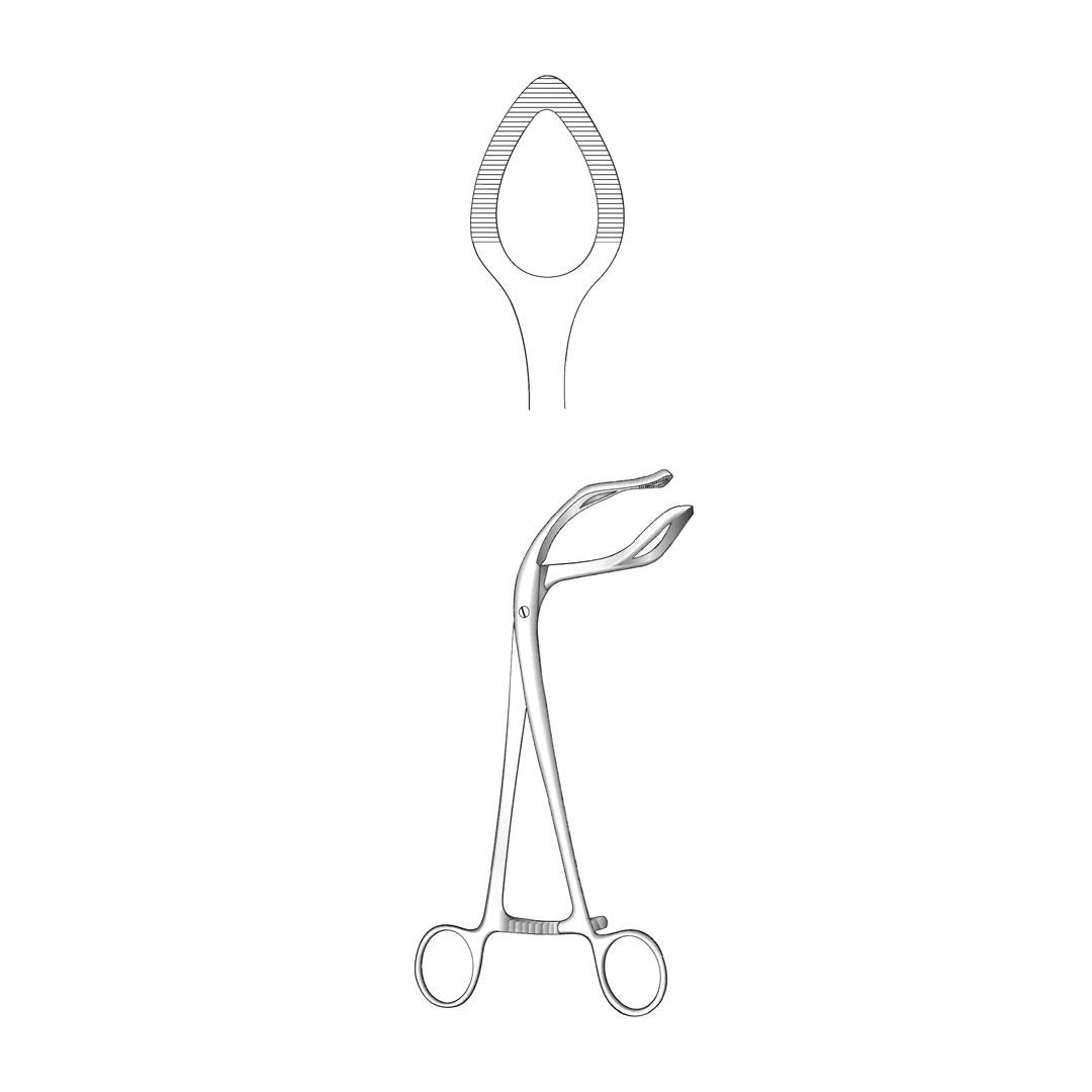 SOMER UTERINE ELEVATING FORCEPS