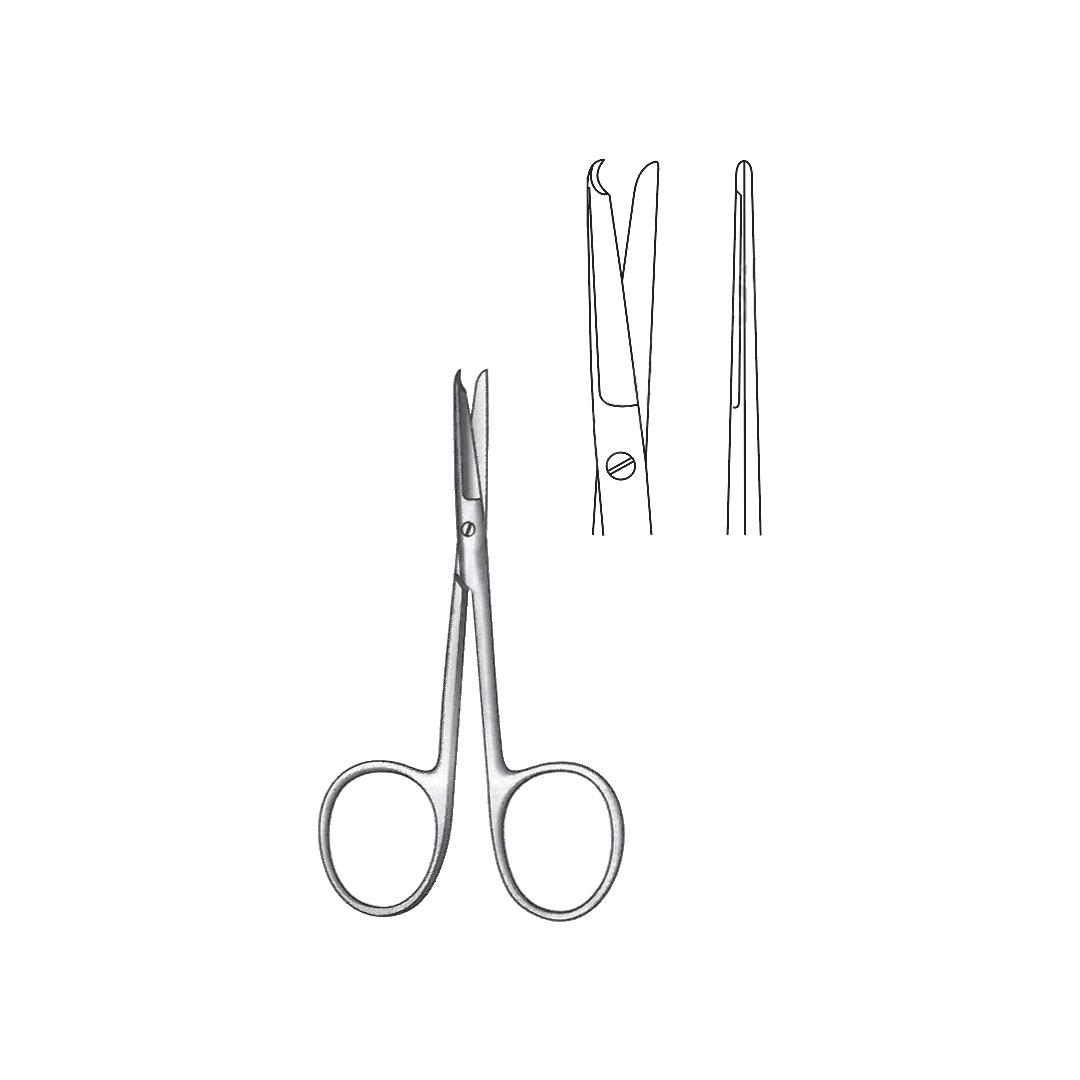 SPENCER FINE OPERATING SCISSORS & LIGATURE SCISSOR ANGLED