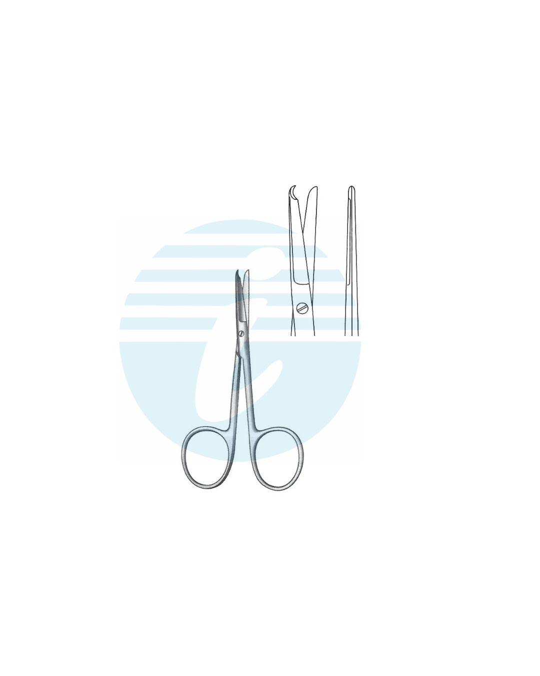 SPENCER FINE OPERATING SCISSORS & LIGATURE SCISSOR ANGLED