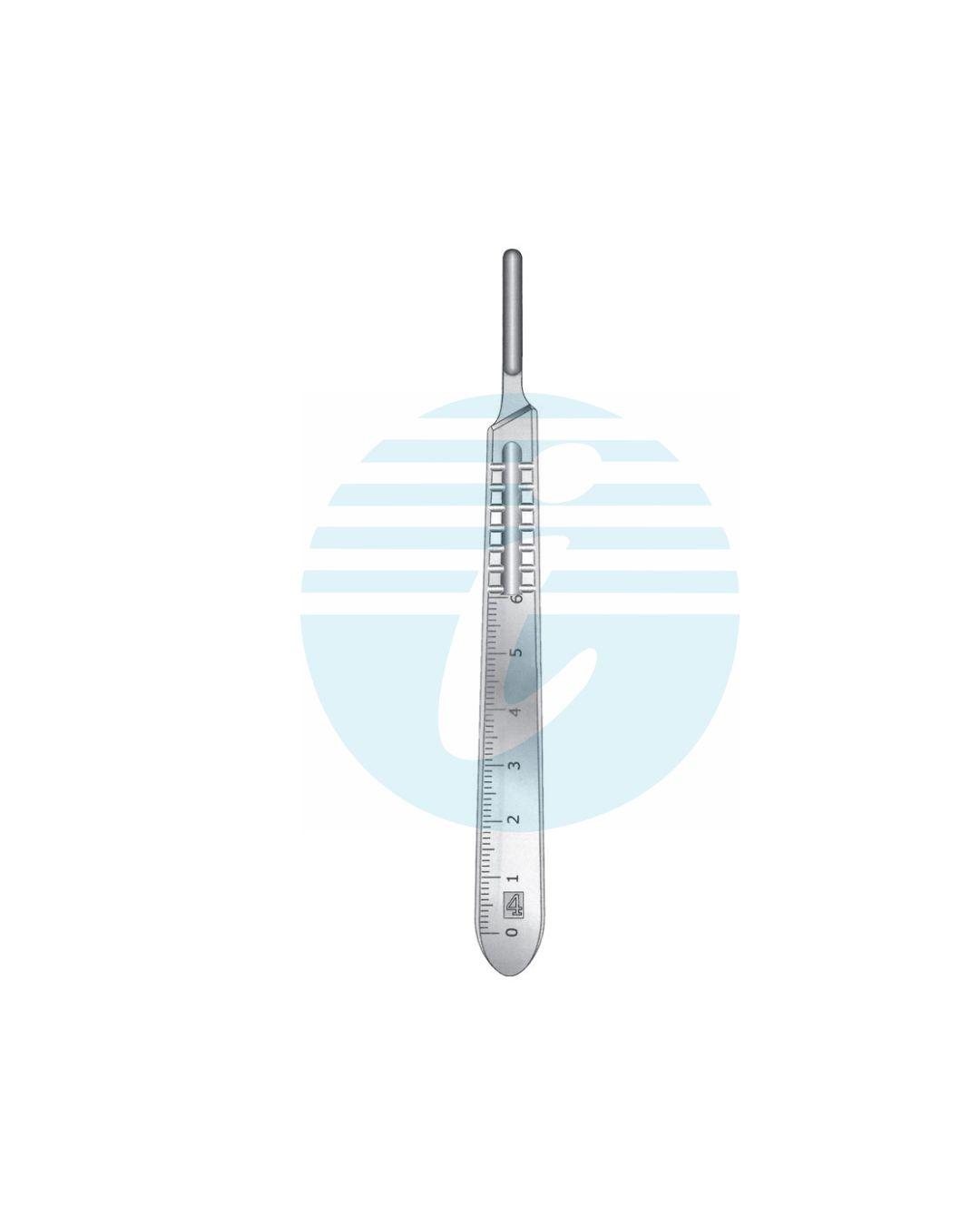 STANDARD SCALPEL HANDLES No. 4 Graduated in mm