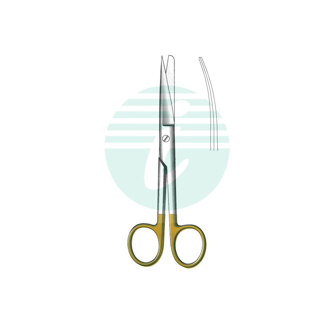 STANDARD SCISSORS WITH TUNGSTEN CARBIDE INSERTS CURVED