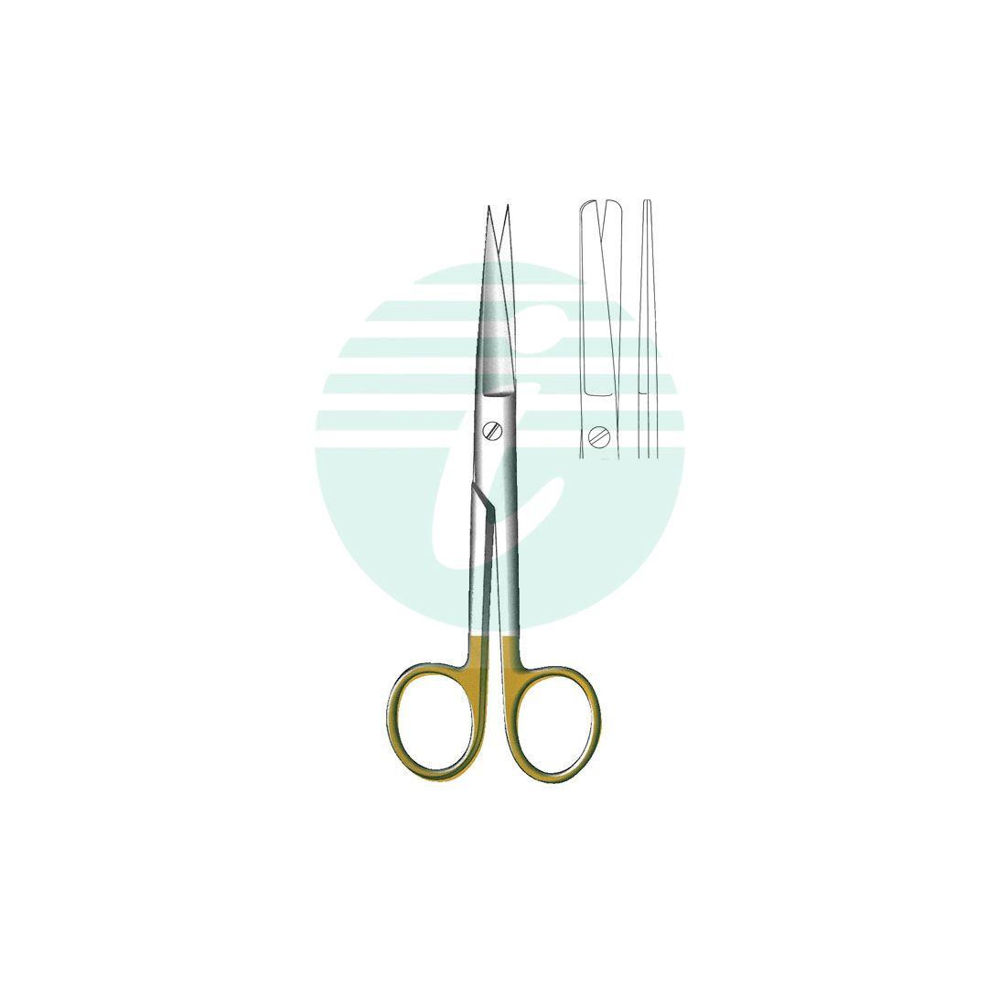 STANDARD SCISSORS WITH TUNGSTEN CARBIDE INSERTS STRAIGHT