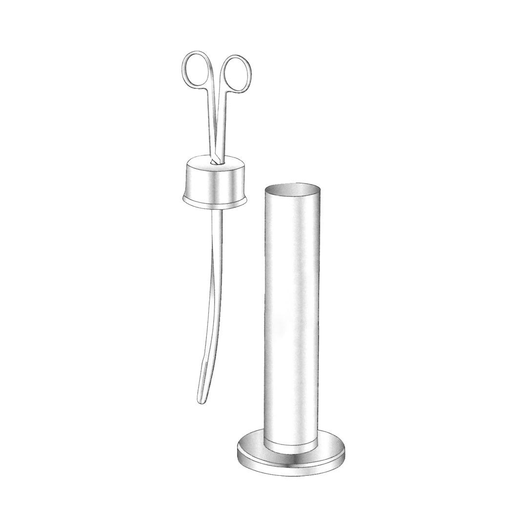 STERILIZING WASTE FORCEPS without ratchet