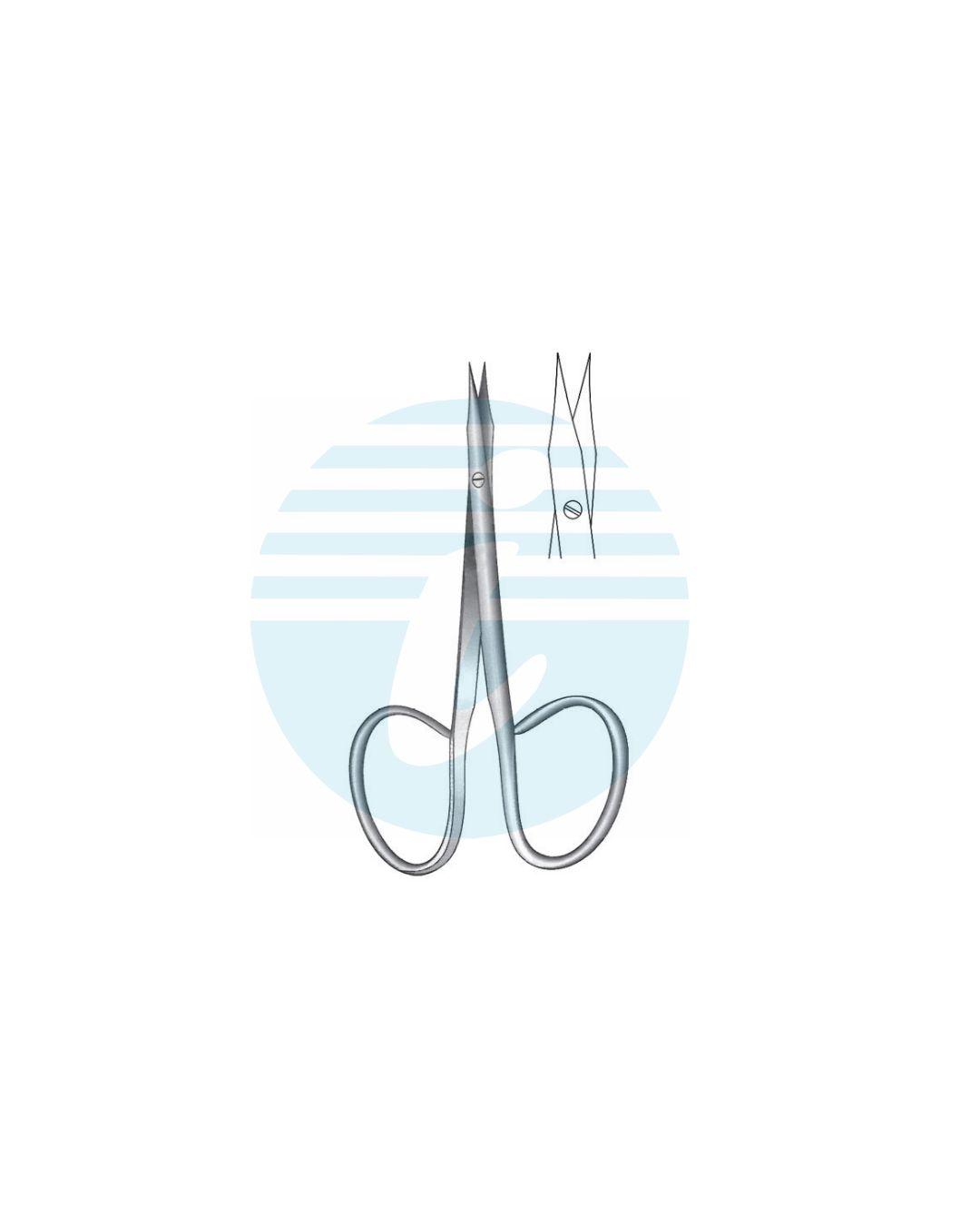 STEVENS-GRADLE FINE OPERATING SCISSORS (RIBBON TYPE) CURVED