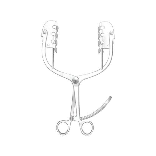 SUMIKOSHI RETRACTORS Complete with 3 pairs of blades Perineal retractor