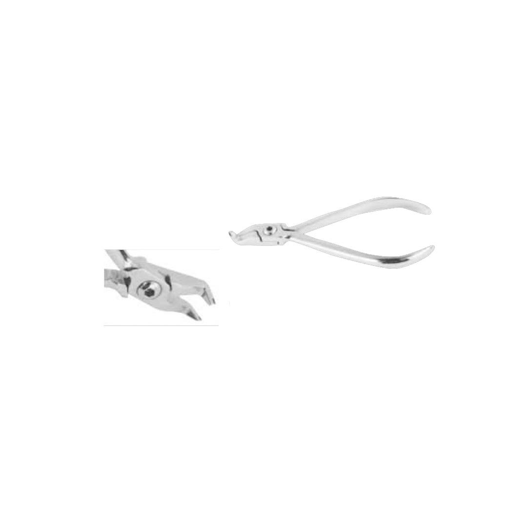 Surgical ball hook crimping pliers, angled