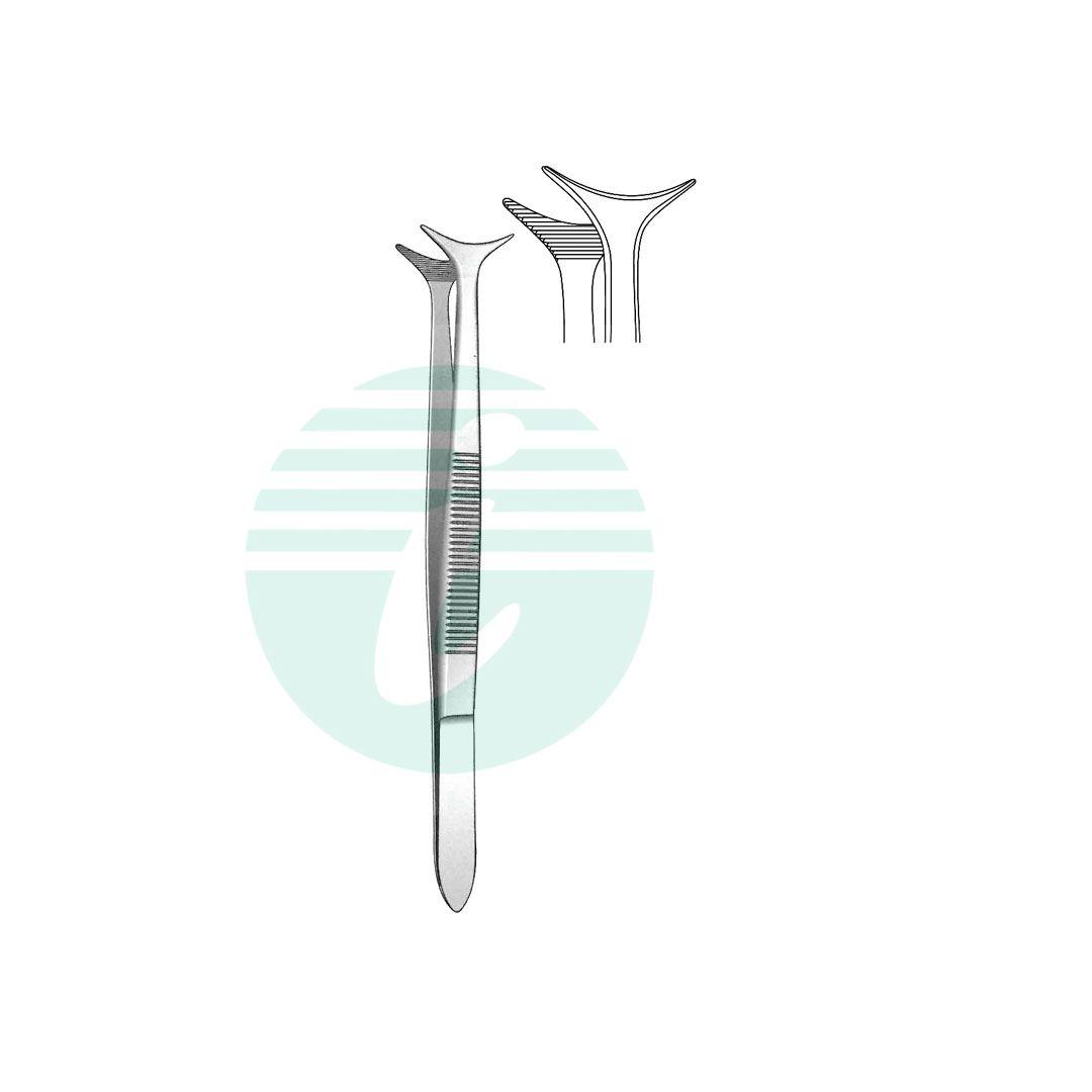 T-FORCEPS DRESSING TISSUE & GRASPING 