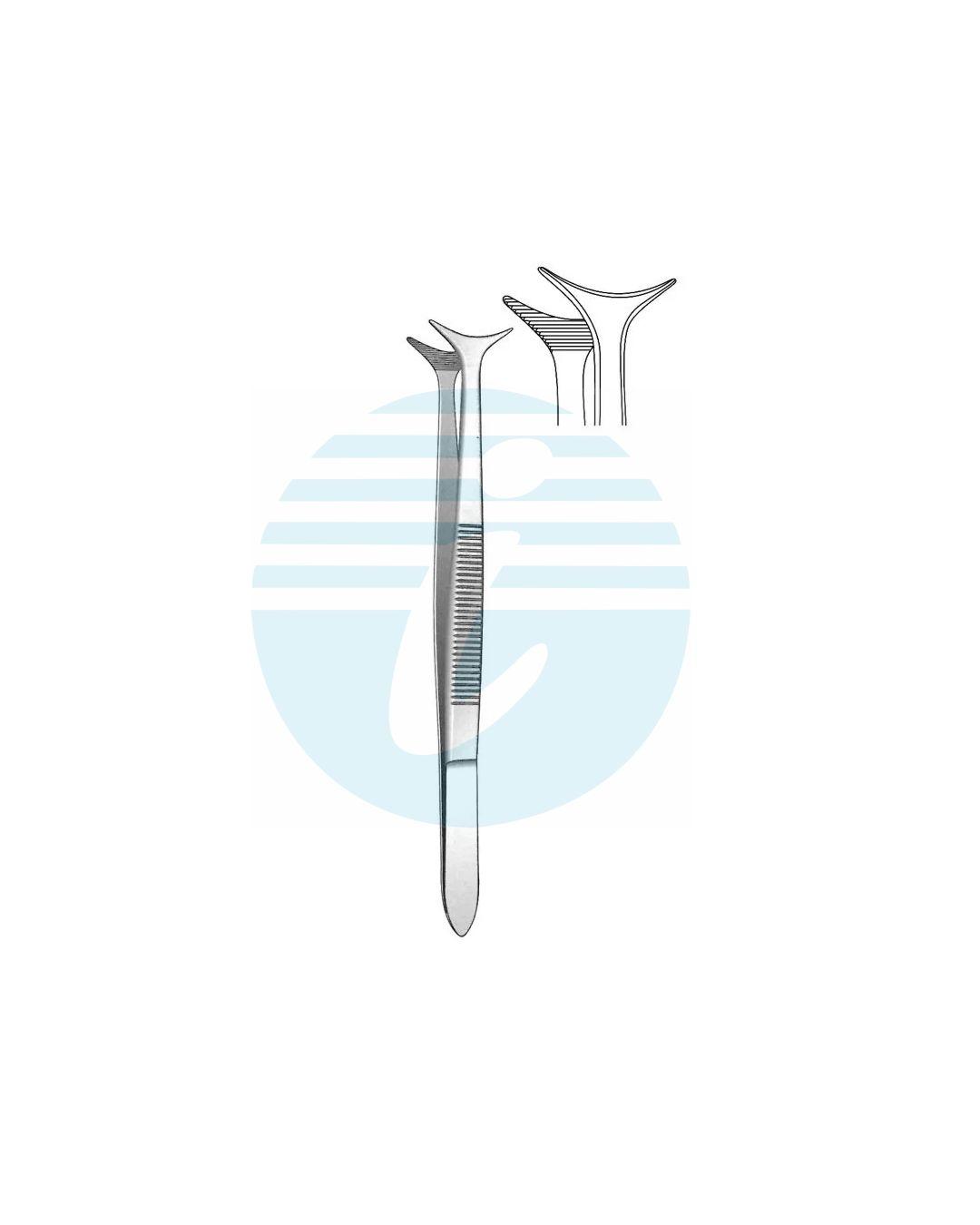 T-FORCEPS DRESSING TISSUE & GRASPING 