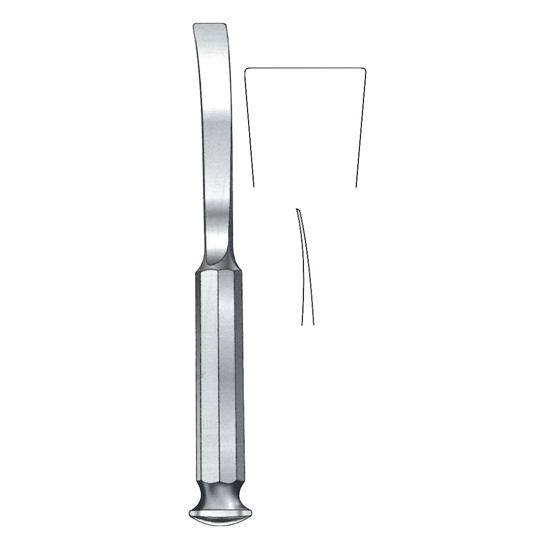 TESSIER BONE OSTEOTOME CHISELS Curved 20 mm For taking grafts from ilium and tibia