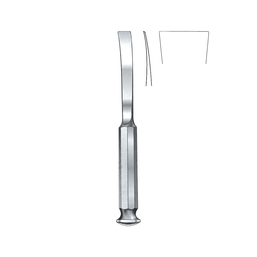 TESSIER BONE OSTEOTOME CHISELS Curved 30 mm For taking grafts from ilium and tibia