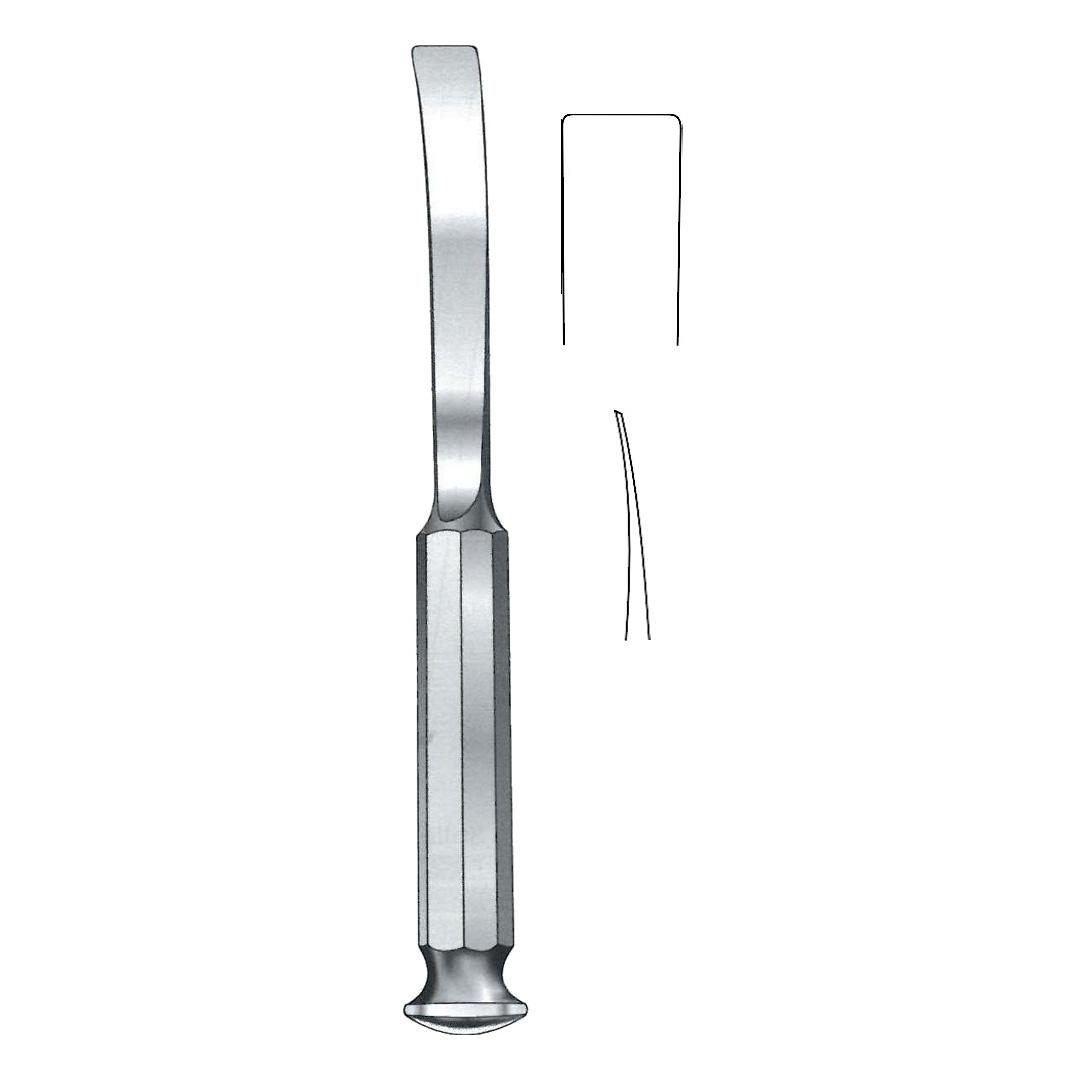 TESSIER BONE OSTEOTOME CHISELS Curved10 mm For taking grafts from ilium and tibia