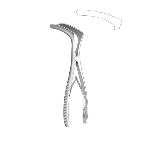 TESSIER NASAL SPECULA For dilation black chromium plated blade