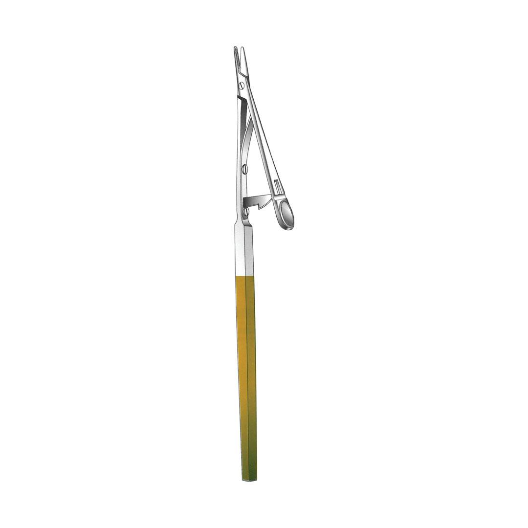 TEVENS NEEDLE HOLDERS TC GOLD With ratchet lock