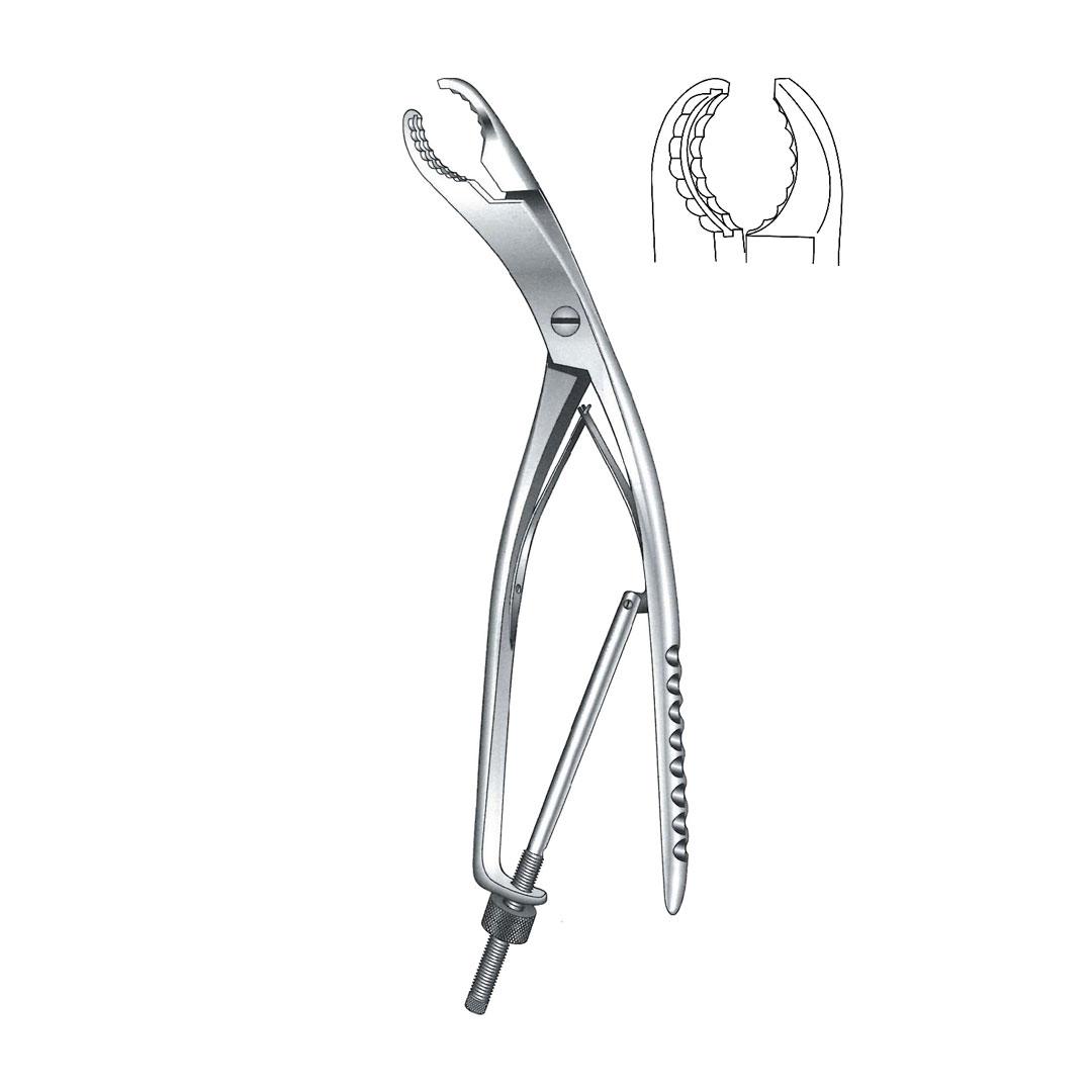 ULRICH BONE HOLDING FORCEPS Angled 